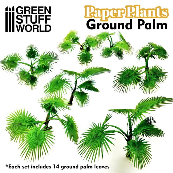 Paper Plants - Lasercut Paper Plants Ground Palm 10364