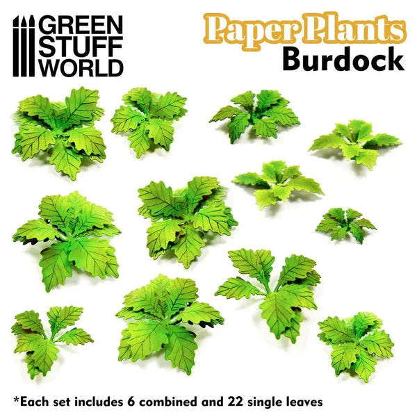 Paper Plants - Lasercut Paper Plants Burdock 10365