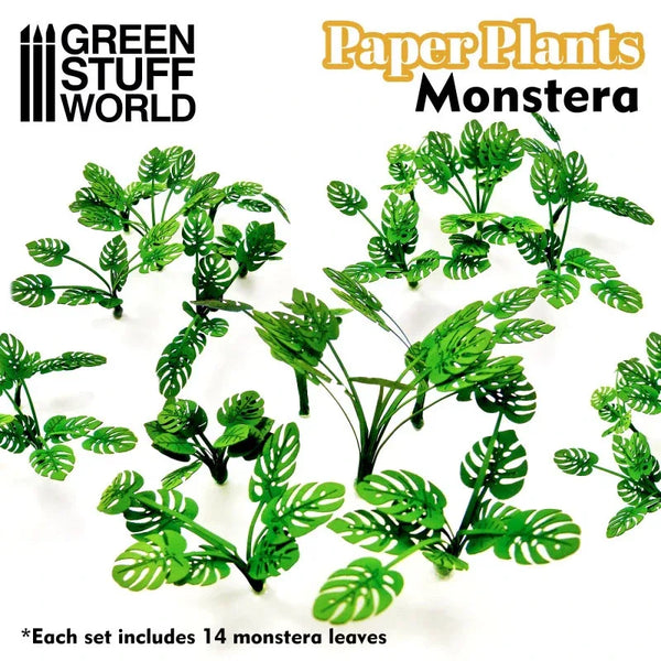 Paper Plants - Lasercut Paper Plants Monstera 10368