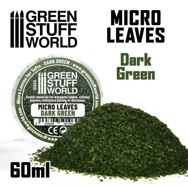 Mini/Micro Leaves Dark Green Mix 10606