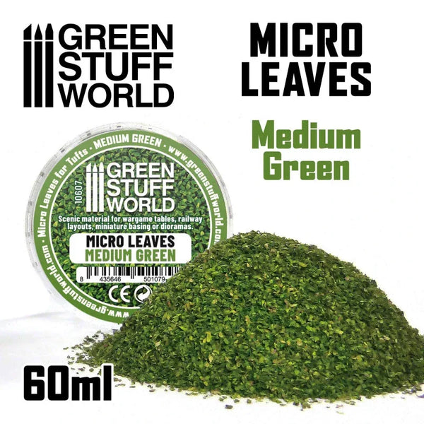 Leaves Mini / Micro Leaves Medium Green Mix 10607