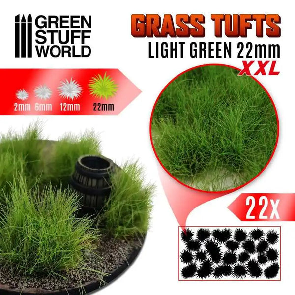 Grass TUFTS XXL 22mm self-adhesive Light Green 11452