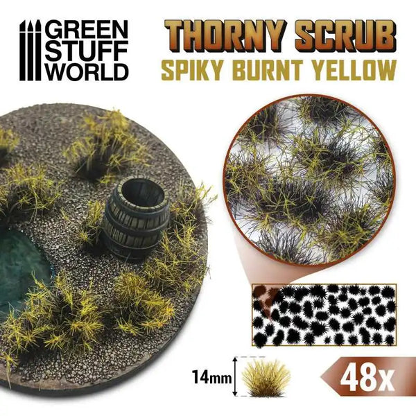 Thorny Spiky Shrubs - BURNT YELLOW 11503