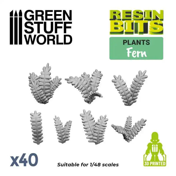 40x Fern leaves Fern Leaves set 11605
