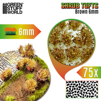 Green Stuff World Shrub Tufts 6mm self-adhesive - Brown 13014