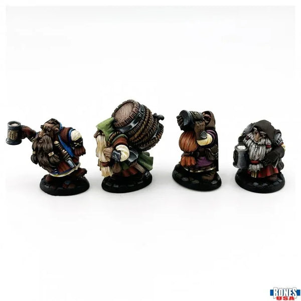 Townsfolk: Dwarven Brewmaster and Patrons (4) 30139