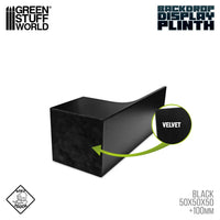 Green Stuff World Backdrop Display Plinth 5x5x5cm Black 3427
