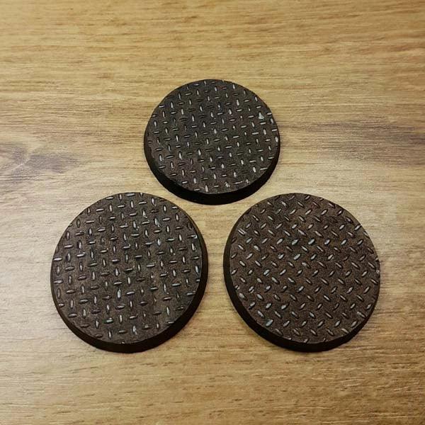 Checker plate 40mm 40K Bases 3 pieces