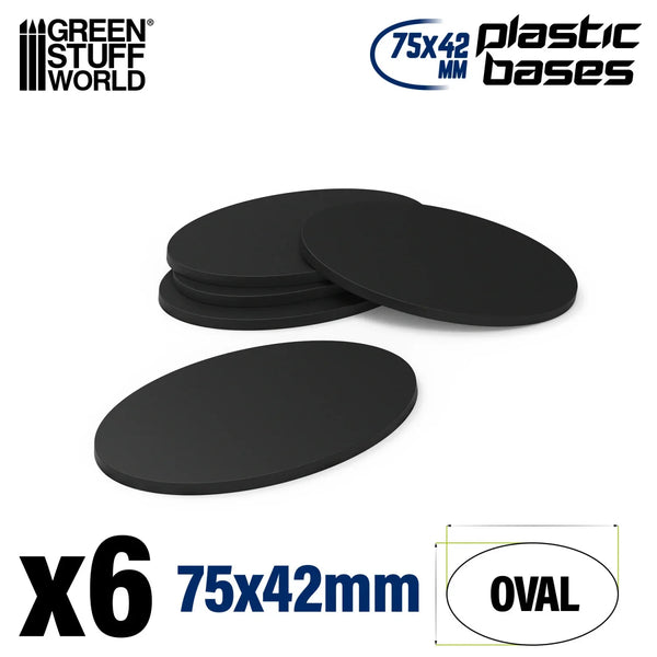 Ovale Bases Leeg 75x42mm 6 stuks 9890