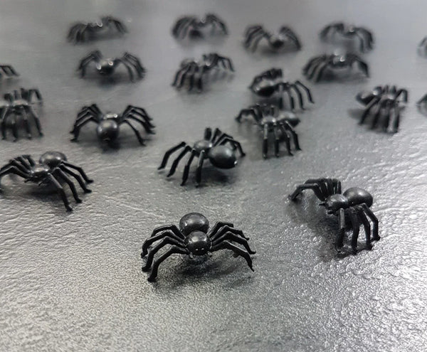 Spiders Black 10x (10 Black Spiders)