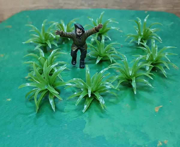 Bushes 20 pieces Green plastic