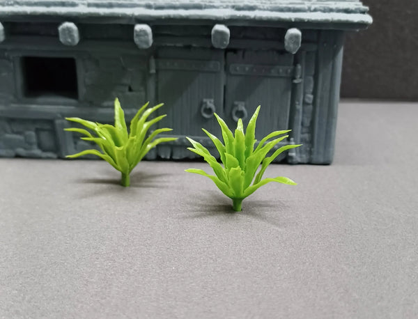 Bushes 10 pieces Green 2.5 plastic